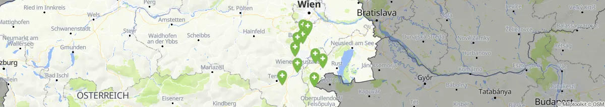 Kartenansicht für Apotheken-Notdienste in der Nähe von Felixdorf (Gemeinde, Niederösterreich) (498)